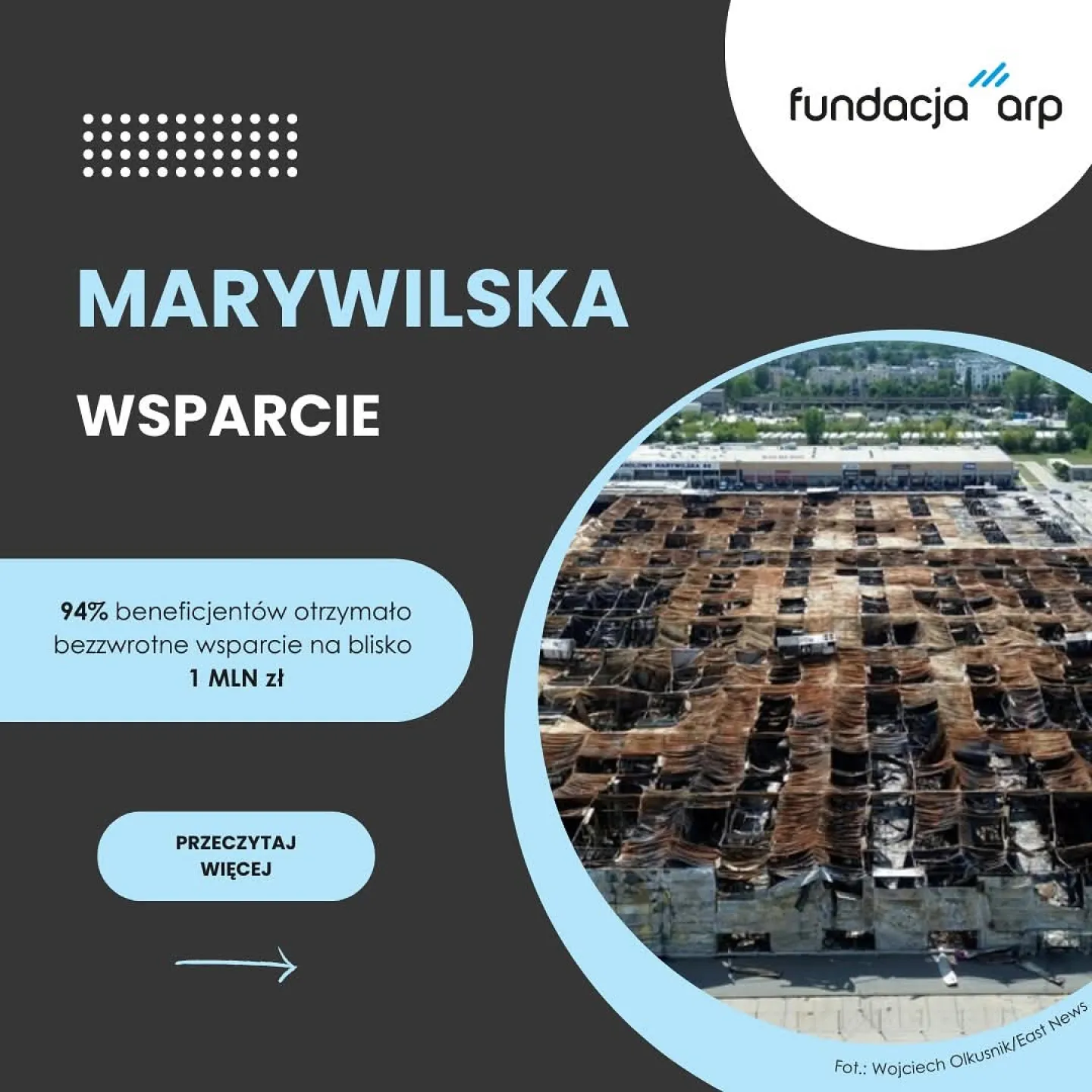 Wsparcie dla przedsiębiorców z Marywilskiej po pożarze hali handlowej